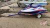 Polaris SL900 personal water craft w/ 1997 Yacht club trailer, VIN: 4H1001317V0213541, F111, Owner: Jeffrey D Dougall, Seller: Fraser Auction ________________________________ **Safety Key + TOD - Office**