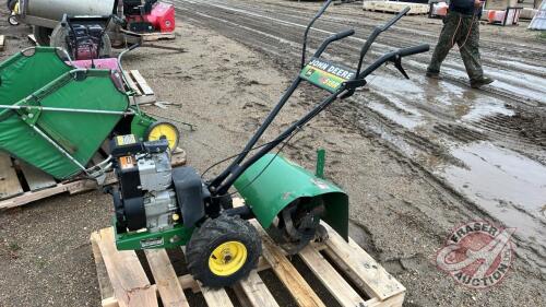 JD 518R rear tine roto tiller, S/N 013079, F182