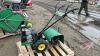 JD 518R rear tine roto tiller, S/N 013079, F182