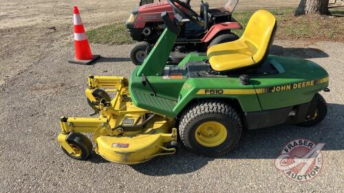 JD F510 front deck mower, S/N M0F510A180233, F244 **Key - Office**