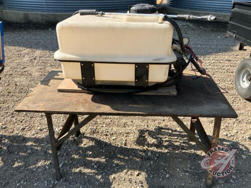 Small yard sprayer for quad mount