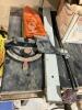 Rockwell table saw 9", box of asst'd nails + screws, kneeling pad - 3