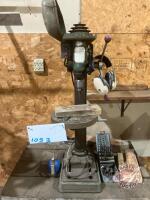 Westward drill press 4 spd, oil can, drill bits, ear muffs