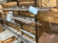 Miscellaneous steel, assorted pieces **Rack attached to wall is not included**