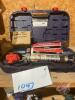 Lincoln electric grease gun with 2 batteries and 3 tubes of grease