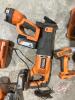 Ridgid power tools, flashlight, skill saw, drill, sawsall, 1/2" drill, hilti gun, (2) new batteries + chargers - 3