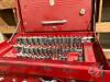 Mastercraft 2 tier tool box, Upper lower cabinets w/ Ultra Pro side tool box, comes with sockets, drivers, ratchet wrenches 6 pc, caliber, key stock, punches, chisels etc "ID TAG #1060" - 3