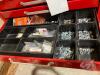 Mastercraft 2 tier tool box, Upper lower cabinets w/ Ultra Pro side tool box, comes with sockets, drivers, ratchet wrenches 6 pc, caliber, key stock, punches, chisels etc "ID TAG #1060" - 5