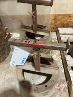 (2) metal shop stands