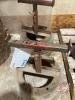 (2) metal shop stands