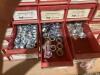 Bolt bins (74 compartment) with contents: 5/16" x 1" up to 3/4" x 6", bolts, washers, nuts - 6