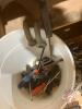 Lots of screwdrivers, 7pc nut driver set, hack saw, (2) squares, trouble light, hammers, level, 20' of 3/8" chain - 2