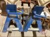 Hyd jack, (2) pipe wrenches, (2) 3 ton jack stands, 7.5' of 3/8" chain - 2