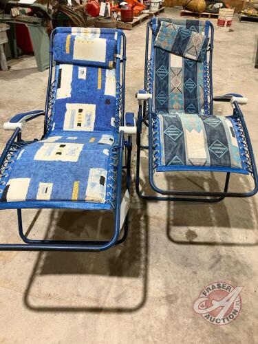 (2) lounge chairs