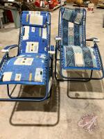 (2) lounge chairs
