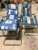 (2) lounge chairs