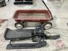 Radio Flyer 18 red wagon, Kid's Noma snow racer