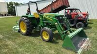 JD 5055D 2WD open station tractor, S/N 1PY5055DPAB002440