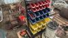 Pallet w/ plastic parts bin assortment kit, Black and Decker jig saw, drill bit sharpener, &frac12;&rdquo; drill, Kerosun kerosene heater - 4