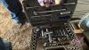 Pallet w/ hand winch, JD tool box w/ frame mount including contents (asst&rsquo;d sockets, set of flat wrenches, pliers), Mastercraft socket set, Fairview air brake service kit, Impact socket set &frac34; drive (13/16&rdquo; up to 1 &frac12;&rdquo;), SKC tap and dye set, set of big flat - 6