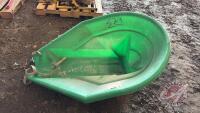 Agri Hopper green poly auger hopper