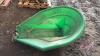 Agri Hopper green poly auger hopper