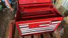 Pallet w/ 30 ton bottle jack, Super Ego 900mm pipe wrench, (2) crescent wrenches, Beach top chest tool box (empty) - 2