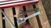 Pallet w/ 30 ton bottle jack, Super Ego 900mm pipe wrench, (2) crescent wrenches, Beach top chest tool box (empty) - 4