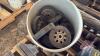 Pallet w/ potato harvester parts, Star wheels, roller drives, (2) boxes of bearings, roller wheels, vice - 9