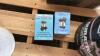 Pallet w/ asst&rsquo;d plumbing fixtures, banjo couplers, banjo valves, (2) electric broom shut off valves, (2) old VHS radios, box w/ asst&rsquo;d large bolts, pallet of chain - 5