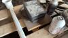 Pallet w/ Red Tech 12A freon, Air conditioning gauges, space heater, sample cup, couple receiver hitches, red metal toolbox w/ asst&rsquo;d flat wrenches and screw drivers - 5