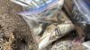 Pallet w/ asst&rsquo;d cultivator shovel nuts and bolts, Asst&rsquo;d nuts and bolts and nails, sieve bushings, (7) asst&rsquo;d sized tires - 6