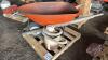 Pallet w/ wheelbarrow, Pow-Vac shop vac