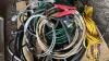 Pallet w/ asst&rsquo;d electrical, extension cords, truck wiring cords, stove plug, HD cable - 2