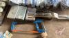 Pallet w/ asst&rsquo;d bolts and washers (5/16&rdquo; &ndash; 7/16&rdquo; &ndash; 9/16&rdquo;) various lengths, floor jack, hacksaw, (4) drill bit indexes w/ drill bits, small rotary nut and bolt assortment - 8