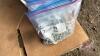 Pallet w/ asst&rsquo;d bolts, various sizes + lengths (&frac14;&rdquo; up to &frac34;&rdquo;), couple small load binders, (4) drill bit indexes w/ drill bits, hacksaw - 6