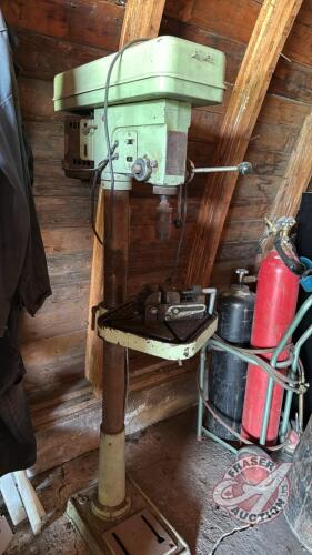 I.S.L. drill press w/ drill press vice