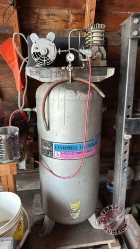 Campbell Hausfeld 5HP upright shop air compressor