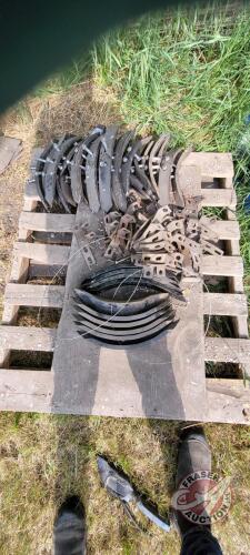 pallet of 2" spikes and NH3 hose clips