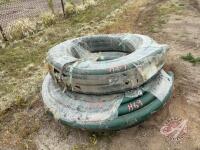 approx 100' roll of NEW 3" air seeder hose "green", H69