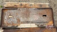 skid steer quick attach weld on blank (B) H47