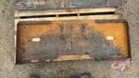 skid steer quick attach weld on blank (A) H47