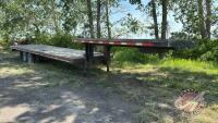 30' homemade tandem dualled flat deck 5th wheel trailer, VIN: n/a, H36, Owner: John E Bruce, Seller: Fraser Auction ___________________________ **TOD - Office**
