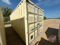 20' Sea Container w/ End door (B), S/N: 6646742, H39