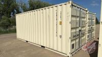 20' Sea Container w/ End door (A), S/N: 6646559, H39