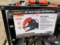 TMG StanForge-SLG30, 30'' Skid Steer Log Grapple Attachment, H38