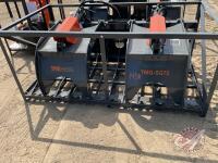 TMG StanForge-SG72, 72'' Skid Steer Rock Skeleton Grapple Attachment, H38
