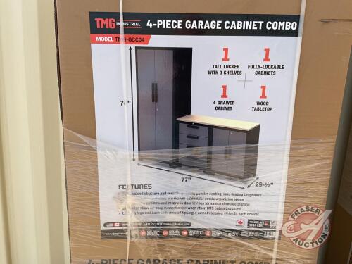 TMG StanForge-GCC04 Industrial Pro Series 4-Piece Garage Cabinet Combo, H38