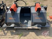 TMG StanForge-GB72, 72'' Skid Steer Solid Bottom Grapple Bucket, H38