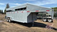1993 Homemade tandem axle stock trailer, VIN #2AW7LV202NA036, Owner: Colin M McInnes Seller: Fraser Auction Service Ltd. ____________________________________ **TOD**H40